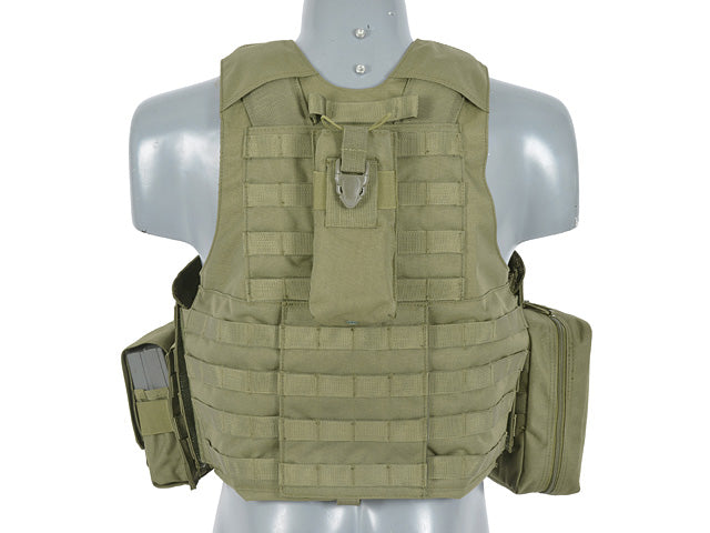 Plate-Carrier-Zubehör Combat Modular Armor System Replica - Oliv [8FIELDS] 4