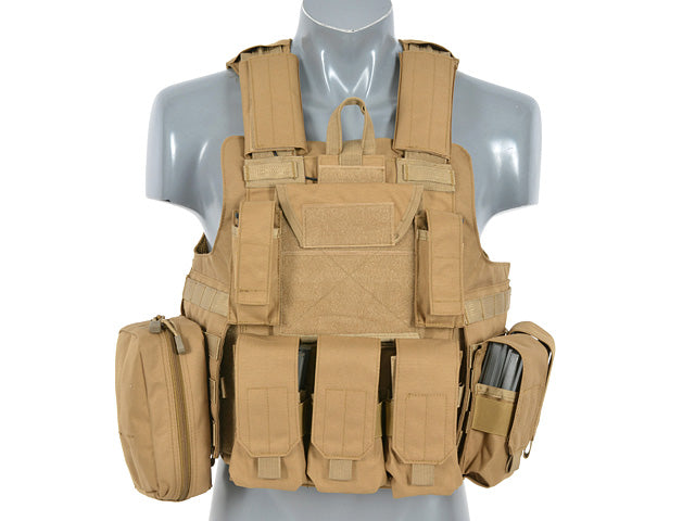 Plate-Carrier-Zubehör Combat Modular Armor System Replica - Coyote [8FIELDS] 1