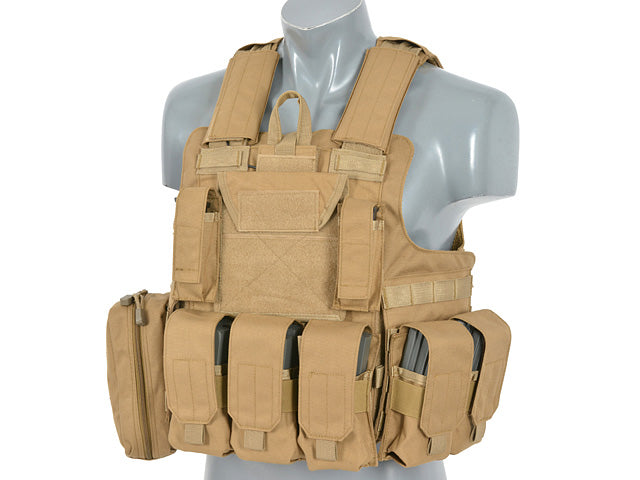 Plate-Carrier-Zubehör Combat Modular Armor System Replica - Coyote [8FIELDS] 2