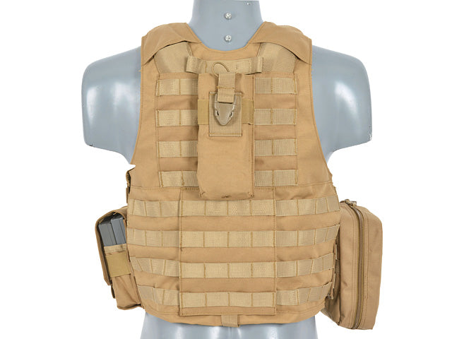 Plate-Carrier-Zubehör Combat Modular Armor System Replica - Coyote [8FIELDS] 4