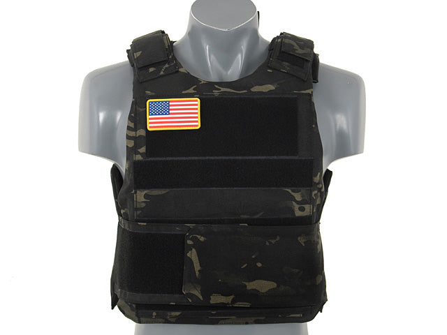 Delta Soft Body Armor Plate Carrier Multicam Black