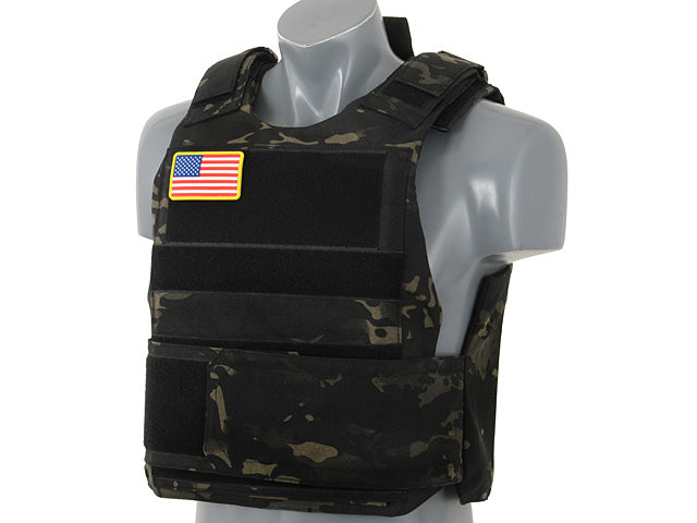 Delta Soft Body Armor Plate Carrier Multicam Black