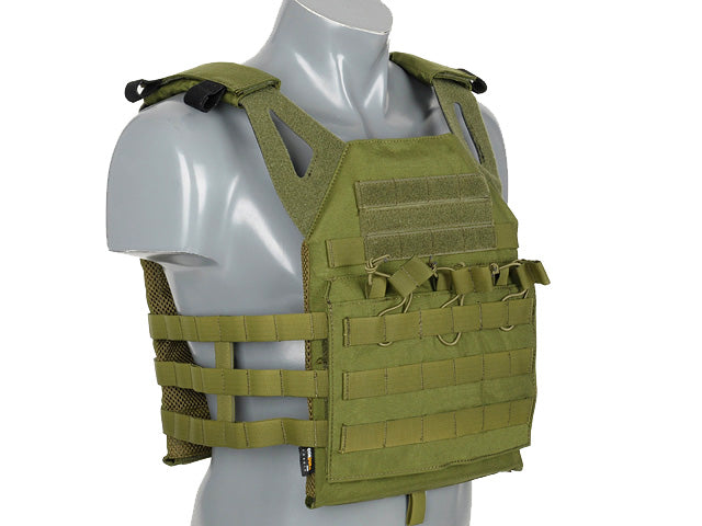 Jump Plate Carrier V2 mit Dummy SAPI Plates Oliv