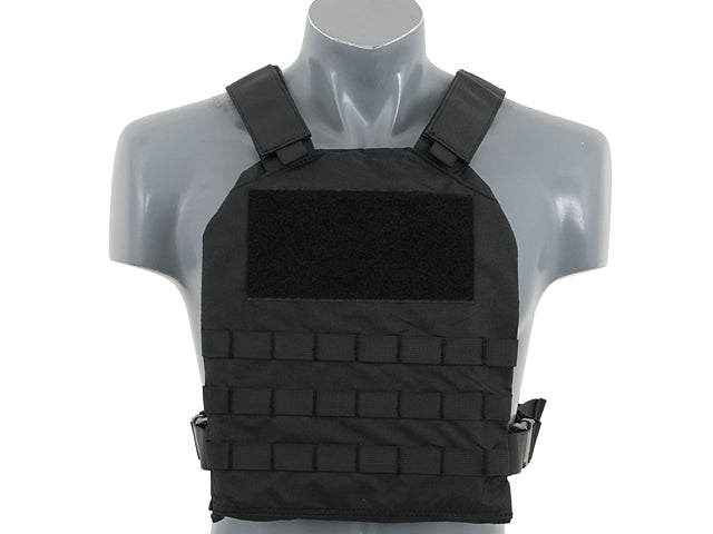 Simple Plate Carrier mit Dummy Soft Armor Inserts Schwarz