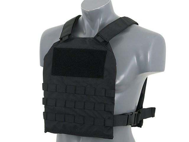 Simple Plate Carrier mit Dummy Soft Armor Inserts Schwarz