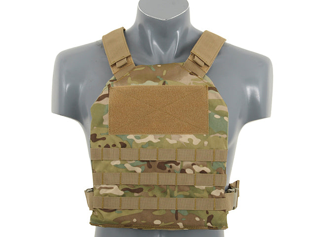 Simple Plate Carrier mit Dummy Soft Armor Inserts Multicam