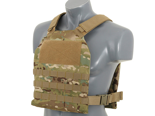 Simple Plate Carrier mit Dummy Soft Armor Inserts Multicam