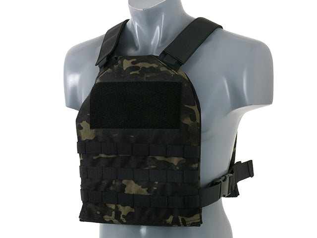 Simple Plate Carrier mit Dummy Soft Armor Inserts Multicam Black