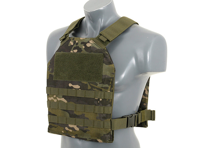 Simple Plate Carrier mit Dummy Soft Armor Inserts Multicam Tropic