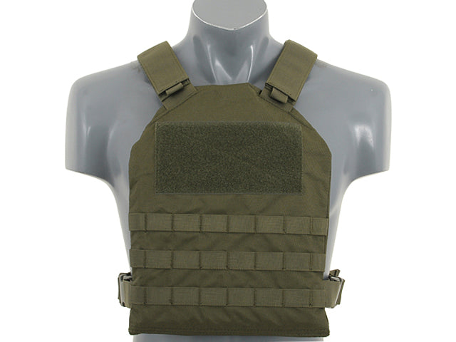 Simple Plate Carrier mit Dummy Soft Armor Inserts Oliv