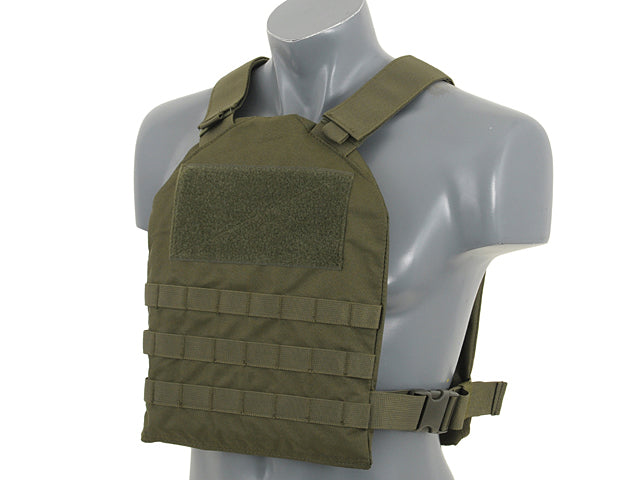 Simple Plate Carrier mit Dummy Soft Armor Inserts Oliv