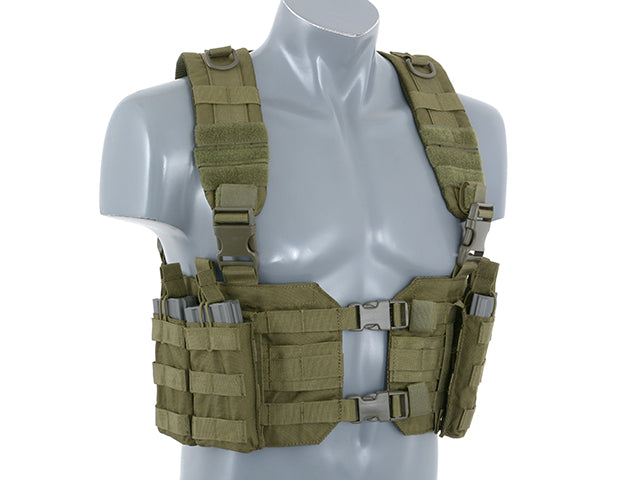 Chest Rig Split Front Chest Harness - Oliv [8FIELDS] 6