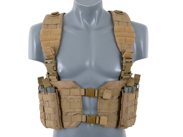 Chest Rig Split Front Chest Harness - Coyote [8FIELDS] 1