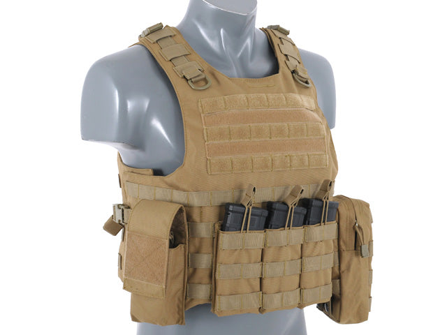 Plate-Carrier-Zubehör Lightweight AAV FSBE Assault Vest System V2 - Coyote [8FIELDS] 3
