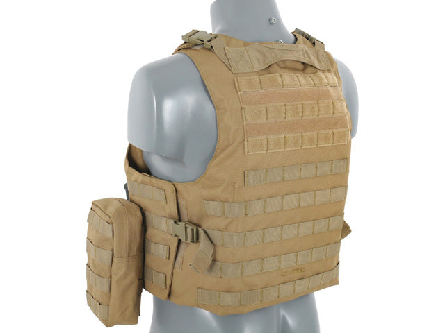 Plate-Carrier-Zubehör Lightweight AAV FSBE Assault Vest System V2 - Coyote [8FIELDS] 5