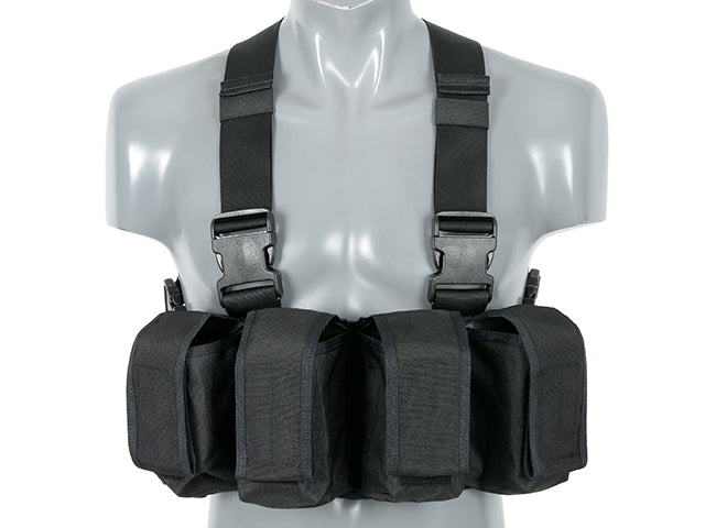 Navy Seal Chest Rig mit M16/AK47/M14 Pouches - Schwarz [8FIELDS CLASSIC] 1