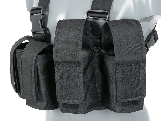 Navy Seal Chest Rig mit M16/AK47/M14 Pouches - Schwarz [8FIELDS CLASSIC] 5