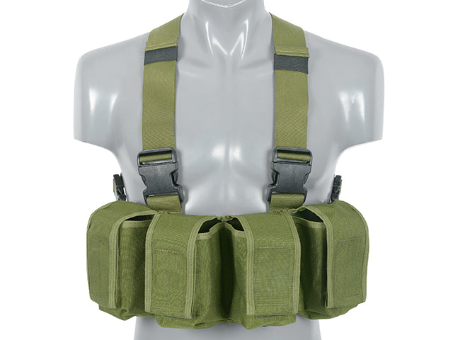 Navy Seal Chest Rig mit M16/AK47/M14 Pouches - Oliv [8FIELDS CLASSIC] 1