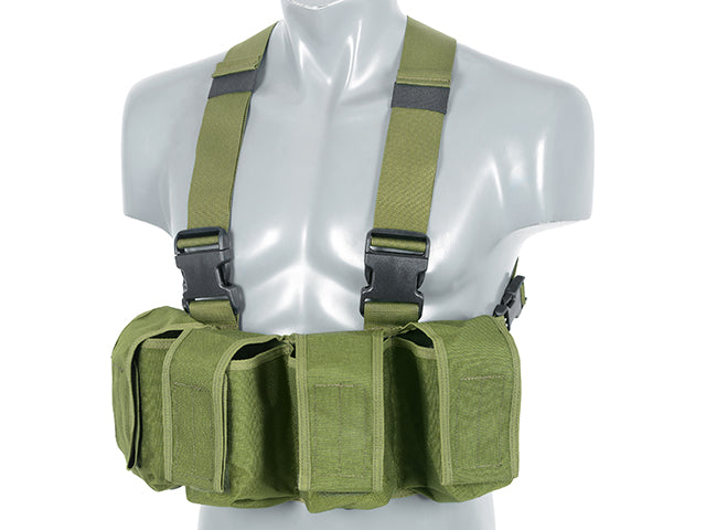 Navy Seal Chest Rig mit M16/AK47/M14 Pouches - Oliv [8FIELDS CLASSIC] 3