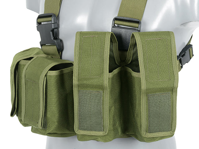 Navy Seal Chest Rig mit M16/AK47/M14 Pouches - Oliv [8FIELDS CLASSIC] 5