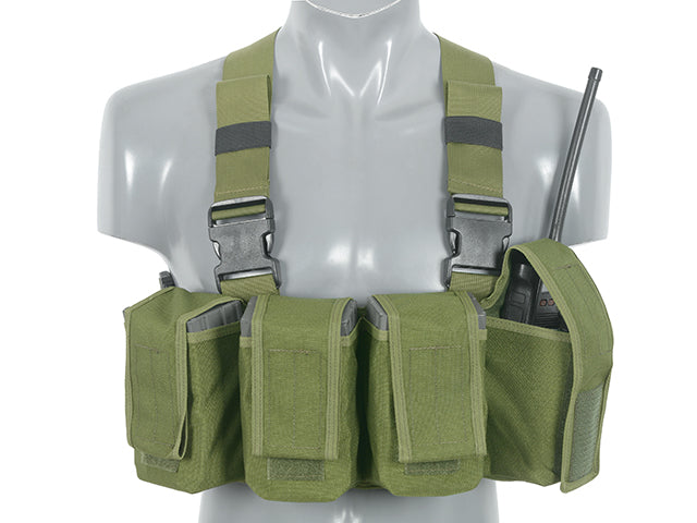 Navy Seal Chest Rig mit M16/AK47/M14 Pouches - Oliv [8FIELDS CLASSIC] 7