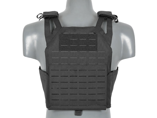 Laser-Cut “Buckle Up" Operator Plate Carrier mit AR15/AK Magazintasche — Schwarz [8Fields] 4