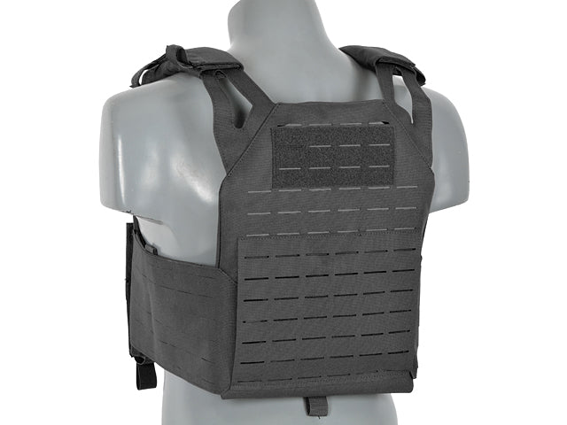 Laser-Cut “Buckle Up" Operator Plate Carrier mit AR15/AK Magazintasche — Schwarz [8Fields] 5