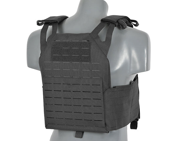 Laser-Cut “Buckle Up" Operator Plate Carrier mit AR15/AK Magazintasche — Schwarz [8Fields] 6