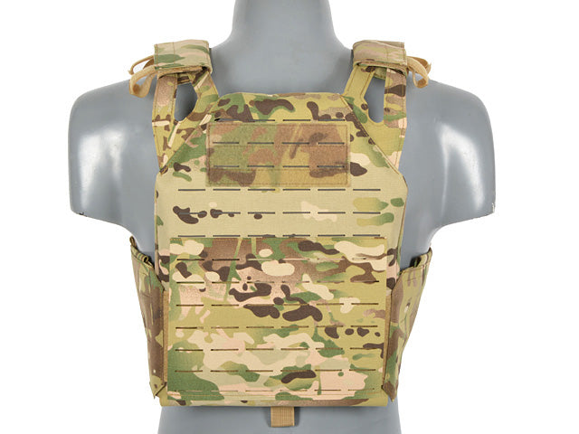 Laser-Cut “Buckle Up" Operator Plate Carrier mit AR15/AK Magazintasche — Multicamo [8Fields] 4