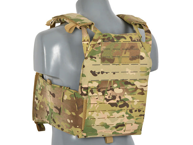 Laser-Cut “Buckle Up" Operator Plate Carrier mit AR15/AK Magazintasche — Multicamo [8Fields] 5