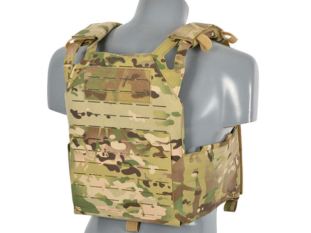 Laser-Cut “Buckle Up" Operator Plate Carrier mit AR15/AK Magazintasche — Multicamo [8Fields] 6