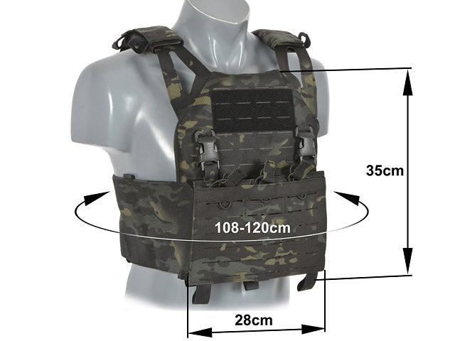 Laser-Cut “Buckle Up" Operator Plate Carrier mit AR15/AK Magazintasche — MB [8Fields] 3