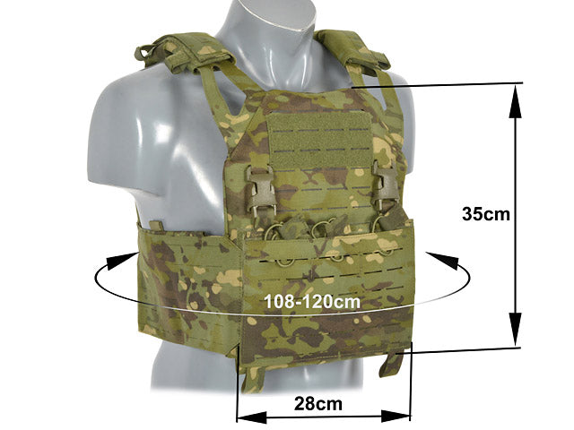 Laser-Cut “Buckle Up" Operator Plate Carrier mit AR15/AK Magazintasche — MT [8Fields] 3