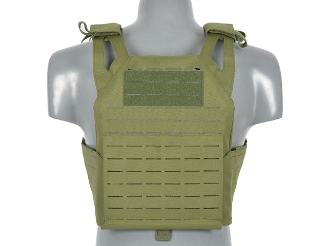 Laser-Cut “Buckle Up" Operator Plate Carrier mit AR15/AK Magazintasche — Oliv [8Fields] 4