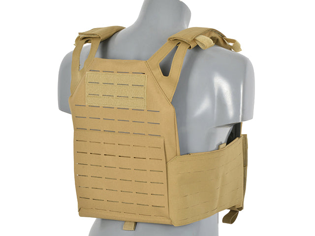 Laser-Cut “Buckle Up" Operator Plate Carrier mit AR15/AK Magazintasche — Coyote [8Fields] 5