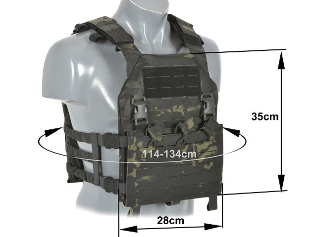 Laser-Cut “Buckle Up" Assault Plate Carrier mit AR15/AK Magazintasche — MB [8Fields] 3