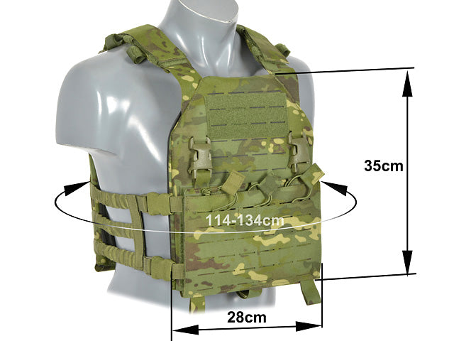Laser-Cut “Buckle Up" Assault Plate Carrier mit AR15/AK Magazintasche — MT [8Fields] 3