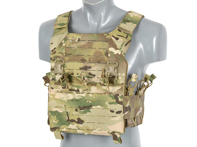 Laser-Cut "Buckle Up" Recon Plate Carrier mit Magazintasche Multicam AK/RPK M4/M16