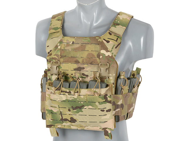 Laser-Cut “Buckle Up" Recon Plate Carrier mit AR15/AK Magazintasche — Multicamo [8Fields] 5