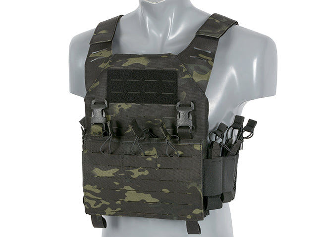 Laser-Cut "Buckle Up" Recon Plate Carrier mit Magazintasche Multicam Black AK/RPK M4/M16