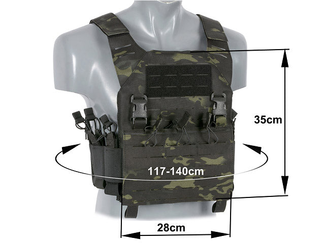 Laser-Cut “Buckle Up" Recon Plate Carrier mit AR15/AK Magazintasche — MB [8Fields] 3