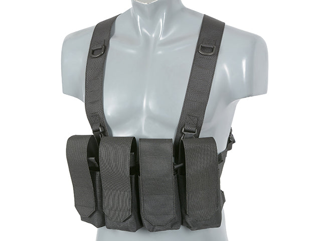 Chest Rig Laser-Cut with AR/AK Pouches - Black [8Fields] 2