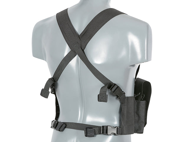 Chest Rig Laser-Cut with AR/AK Pouches - Black [8Fields] 4