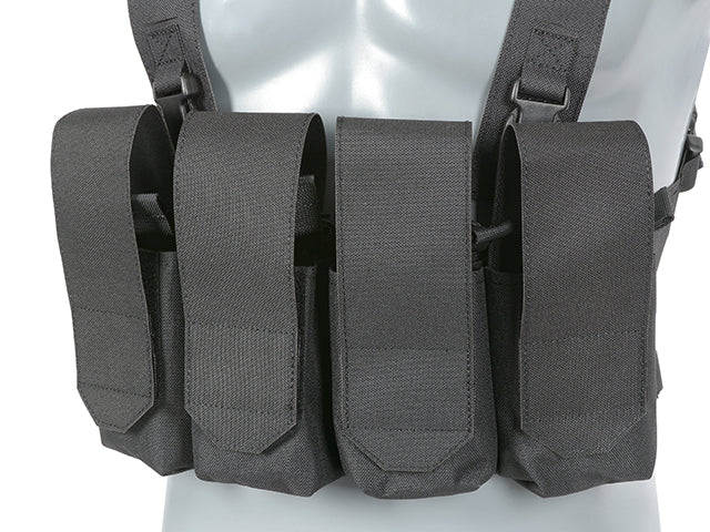 Chest Rig Laser-Cut with AR/AK Pouches - Black [8Fields] 5