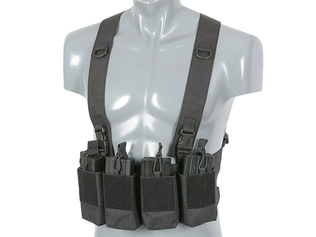 Chest Rig Laser-Cut with AR/AK Pouches - Black [8Fields] 7