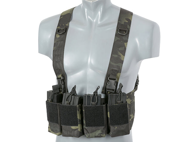 Chest Rig Laser-Cut with AR/AK Pouches - MB [8Fields] 8