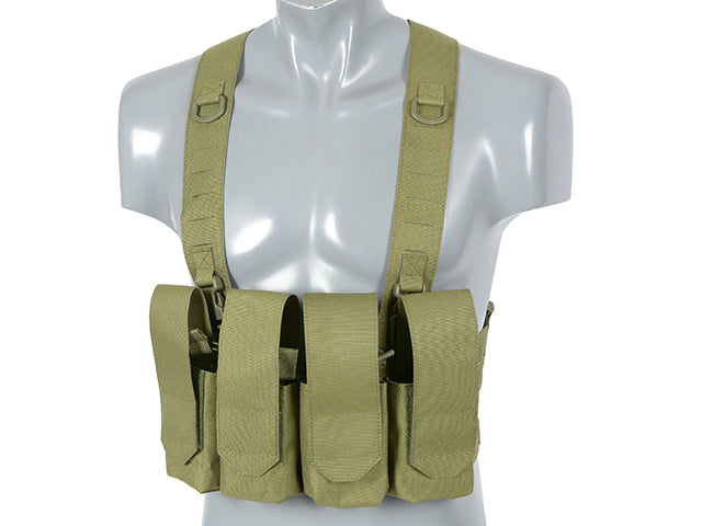 Chest Rig Laser-Cut with AR/AK Pouches - Olive [8Fields] 2