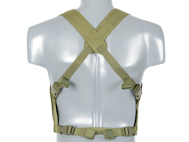 Chest Rig Laser-Cut with AR/AK Pouches - Olive [8Fields] 3