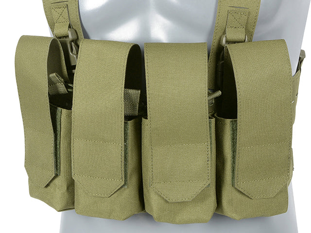 Chest Rig Laser-Cut with AR/AK Pouches - Olive [8Fields] 5