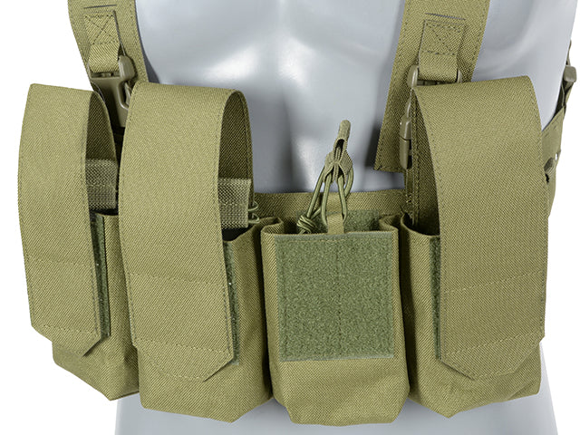Chest Rig Laser-Cut with AR/AK Pouches - Olive [8Fields] 6